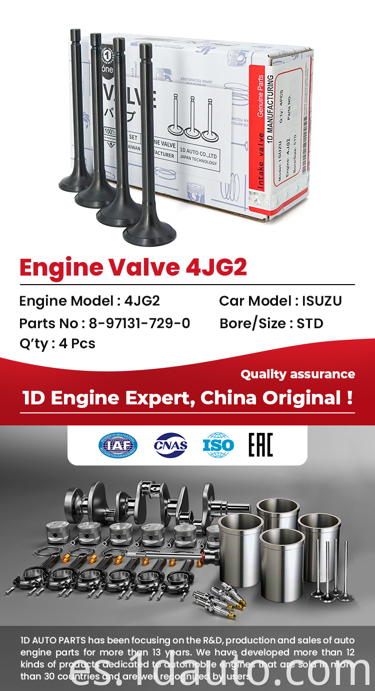 ISUZU 4JG2 Engine Valves 